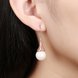 Wholesale Elegant Round Imitation Pearl Dangle Earrings rose gold Dazzling Women Engagement Wedding Graceful Accessories Fashion Earrings TGGPDE106 4 small