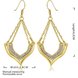 Wholesale Romantic 24K Gold Rhinestone Dangle Earring Dazzling Women Engagement Wedding Graceful Accessories Fashion Earrings TGGPDE124 0 small