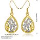 Wholesale Classic 24K Gold Water Drop CZ Dangle Earring Dazzling Women Engagement Wedding Graceful Accessories Earrings TGGPDE126 0 small