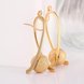 Wholesale Gold Color Sand Matt Surface Finish Ball Drop Women Dangle Earrings Stainless Steel Elegant Lady Female Party Jewelry TGGPDE165 3 small