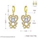 Wholesale Gold Color Carve patterns zircon Women Dangle Earrings Elegant Lady Female wedding Party Jewelry TGGPDE174 2 small