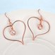 Wholesale Hot selling women Drop Earrings Hollow Out heart shape zircon Lovely Jewelry for Girls High Quality Accessories TGGPDE186 1 small