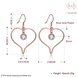 Wholesale Hot selling women Drop Earrings Hollow Out heart shape zircon Lovely Jewelry for Girls High Quality Accessories TGGPDE186 3 small