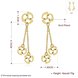 Wholesale Vintage Trendy Gold Color Long Tassel Drop Earrings for Women high quaity clover shape Dangle Earring  TGGPDE187 0 small