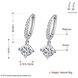 Wholesale  New Trendy Luxury Silver Color Drop Earring Wedding Bridal Accessories Shine Zircon Stone Elegant Women Jewelry TGGPDE189 4 small