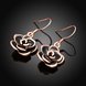 Wholesale Romantic Rose Flower black Earrings for Women Charming Wedding  Earring Female Jewelry fine Gifts TGGPDE191 1 small