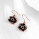 Wholesale Romantic Rose Flower black Earrings for Women Charming Wedding  Earring Female Jewelry fine Gifts TGGPDE191 2 small