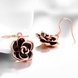 Wholesale Romantic Rose Flower black Earrings for Women Charming Wedding  Earring Female Jewelry fine Gifts TGGPDE191 3 small