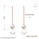 Wholesale New Fashion rose gold earring white pearl Long Earrings romantic Cute for Women Wedding fine Jewelry TGGPDE019 0 small