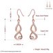 Wholesale Fashion simple Zirconia dangle Earrings rose Gold Color Plated 8 Shape Geometric Earrings for Women Jewelry Gifts TGGPDE003 0 small