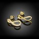 Wholesale Romantic 24k Gold  Geometric White CZ Dangle Earring delicate Modern Jewelry Gift TGGPDE029 1 small