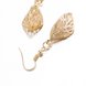 Wholesale Fashion Women Earring Rose Gold Color hollow Drop Earring Office Style Leaf Shape crystal  New style Earrin Jewelry TGGPDE043 0 small