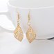 Wholesale Fashion Women Earring Rose Gold Color hollow Drop Earring Office Style Leaf Shape crystal  New style Earrin Jewelry TGGPDE043 3 small