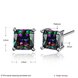 Wholesale Retro Luxury popular Crystal Black Zircon Stone Earrings Multicolour Square Earrings Silver Color Wedding Earrings For Women TGGPE007 0 small