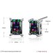 Wholesale Luxury popular Crystal Black Zircon Stone Earrings Multicolour Square Earrings Silver Color Wedding Earrings For Women TGGPE008 0 small