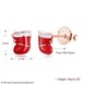 Wholesale Popular Christmas Earrings Series Simple Christmas Stocking Earrings cute Alloy Oil Drop Snowflake Ear Stud rose gold TGGPE271 4 small