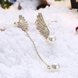 Wholesale Classic Gold Christmas Wing Stud Earring Fashion Ladies Simple Asymmetric Angel Wings Pearls Drop woman Earrings TGGPE282 2 small