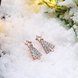 Wholesale Popular cute Rose Gold Christmas Tree Stud Earring Crystal Earrings For Women Fine Jewelry Earrings Present TGGPE294 1 small