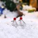 Wholesale Classic Platinum hollow out Christmas Tree Stud Earring For Women Fine Jewelry Earrings Present TGGPE324 2 small