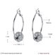 Wholesale Platinum Round Rhinestone Stud Drop Earrings For Women Making Wedding Fashion Jewelry Gift TGGPE117 0 small