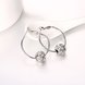 Wholesale Platinum Round Rhinestone Stud Drop Earrings For Women Making Wedding Fashion Jewelry Gift TGGPE117 2 small