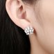 Wholesale New Fashion Platinum Round Stud Earring  Elegant Pearl Beads Earrings for women Wedding christmas jewelry TGGPE121 2 small