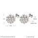 Wholesale New Fashion Platinum Round Stud Earring  Elegant Pearl Beads Earrings for women Wedding christmas jewelry TGGPE121 3 small