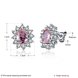 Wholesale Elegant Pink Zircon Earrings For Women Vintage sunflower Wedding Jewelry Gift TGGPE128 0 small