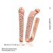 Wholesale Vintage Cubic Zirconia Stud Earrings HotSale Rose Gold Color Fashion Crystal Wedding party Jewelry For Women TGGPE138 1 small