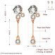 Wholesale New Korean Style Fine color 24K Gold Earring Women Fashion Jewelry Cubic Zirconia Hanging Earring Hot Sale jewelry from China TGGPE163 4 small