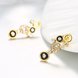 Wholesale New Crystal Drop Earrings Luxury Shining Gold Color Round Rhinestone Dangle Earring for Women Wedding Party Jewelry TGGPE176 2 small