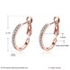 Wholesale Classic Platinum Round Rhinestone Stud Earring for women Delicate Fine Jewelry wholesale TGGPE196 1 small