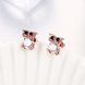 Wholesale Fashion hot sale rose gold zircon earrings women's wild small fresh European and American cute owl earrings wedding jewelry gift TGGPE211 4 small