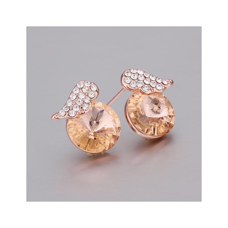 Wholesale  Hot Sale Personality bird Earrings Shining Rhinestone Crystal Earring for Women Girls Charm Ear Jewelry Accessories TGGPE213 1