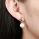 Wholesale Fashion earrings Popular rose gold heart earrings female temperament sweet pearl earrings for women jewelry TGGPE247 4 small