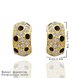 Wholesale New Fashion Round Stud Earrings for Women Girls Boho Top Quality Copper Zircon Gold Earrings Fine Party Outdoor Jewelry TGGPE253 2 small
