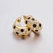 Wholesale New Fashion Round Stud Earrings for Women Girls Boho Top Quality Copper Zircon Gold Earrings Fine Party Outdoor Jewelry TGGPE253 3 small