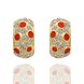 Wholesale New Fashion Round Stud Earrings for Women Girls Boho Top Quality Copper Zircon Gold Earrings Fine Party Outdoor Jewelry TGGPE253 4 small