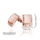 Wholesale New Product Hot Fashion Women's Charm Jewelry Simple Rectangle Rose Gold-Color Stainless Steel Stud Earring Woman Gifts TGGPE318 0 small