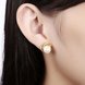 Wholesale jewelry from China Classic 24K Gold Stud Earring pearl petal earrings temperament female jewelry TGGPE050 4 small