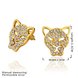 Wholesale Fashion Punk Rock tiger Head Women Earrings Exaggerated Personality Animal Gold Stud Earrings Charm Statement TGGPE051 1 small