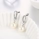 Wholesale Classic Trendy Platinum Ball Pearl Stud Earring for Women Jewelry  Zirconia Drop Earrings  Accessories Girl Gifts TGGPE060 1 small