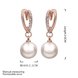 Wholesale Classic Trendy Platinum Ball Pearl Stud Earring for Women Jewelry  Zirconia Drop Earrings  Accessories Girl Gifts TGGPE060 3 small