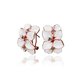 Wholesale Romantic Rose Gold Plated Enamel Rhinestone Stud Earring for Girls Party Cute Lovely jewelry TGGPE066 1 small