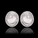 Wholesale Trendy 24K Gold Opal Oval Stone Stud Earring For Women Jewelry fine Gift TGGPE095 4 small