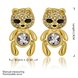 Wholesale New Design Fashion 24K gold high quality Jewelry Crystal Bear Love Stud Earrings for Woman Holiday Party Daily Exquisite Earring TGGPE104 0 small