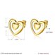 Wholesale Trendy 24K Gold Cute Heart Shape Stud Earring Classic party Jewelry  For Women Girls gift TGGPE106 0 small