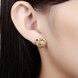 Wholesale Trendy 24K Gold Cute Heart Shape Stud Earring Classic party Jewelry  For Women Girls gift TGGPE106 4 small