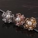 Wholesale Trendy 24K Gold Plated Pearl Stud Earring For Women Little Flower Charm Fine Jewelry  TGGPE123 1 small
