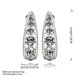 Wholesale Trendy Platinum Water Drop Rhinestone Stud Earring To Women Geometric Design Wedding Jewelry  TGGPE133 0 small